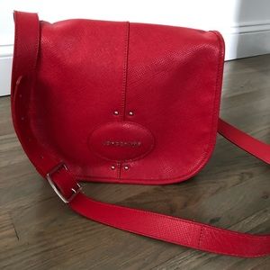 Long champ leather crossbody